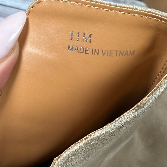 Lisa Vicky Women's Taupe Beige Suede Pointed Toe Booties Shoe Size 11-NEW - Picture 9 of 9